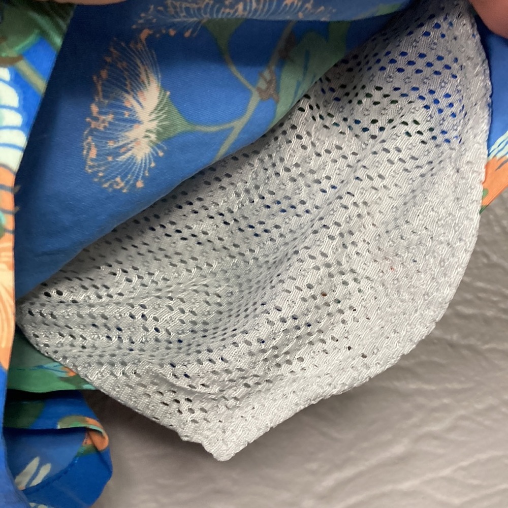 Patagonia Blue Parrot Print 100% Recycled Nylon Tropical Shorts Women's … - Picture 10 of 11